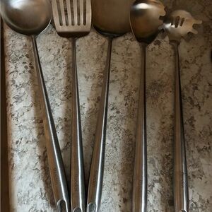 Standcn 17” Stainless Steel Kitchen Utensil 5-Piece Set
